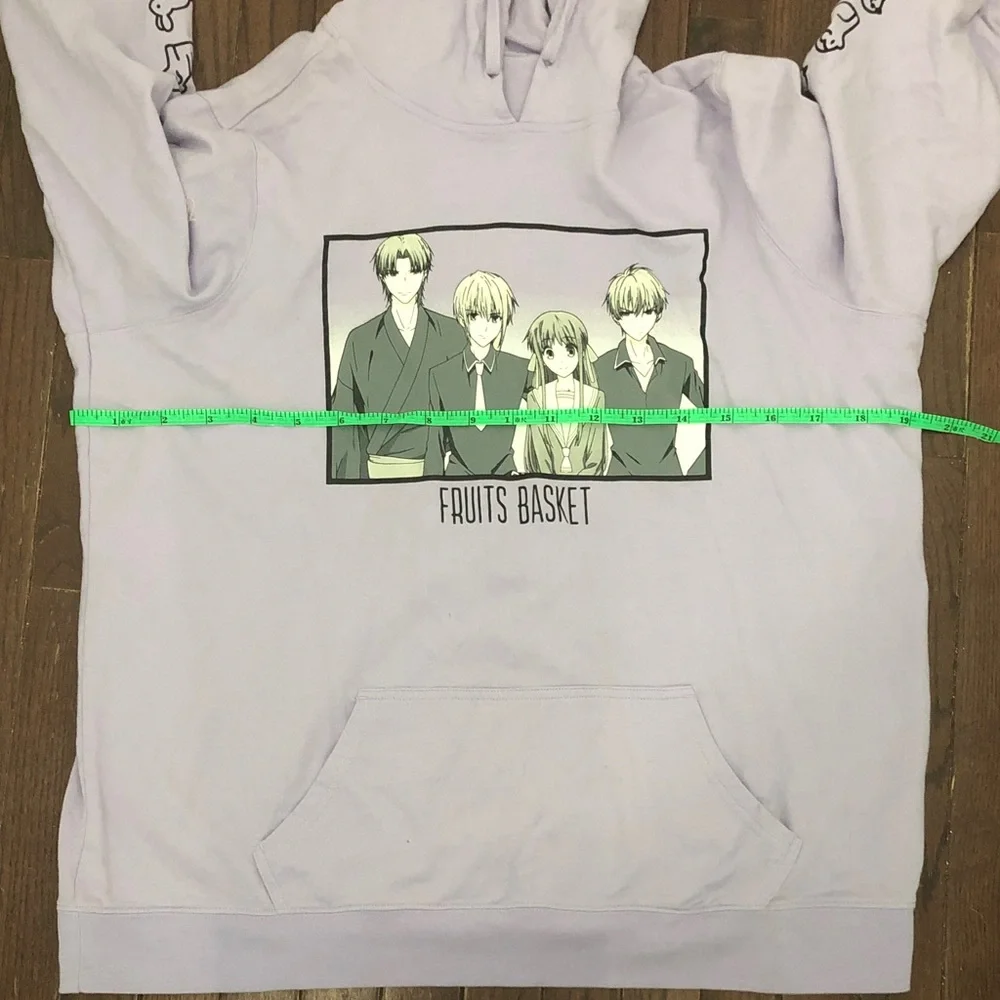Hot Topic Lavender Fruits Basket Graphic Hoodie
